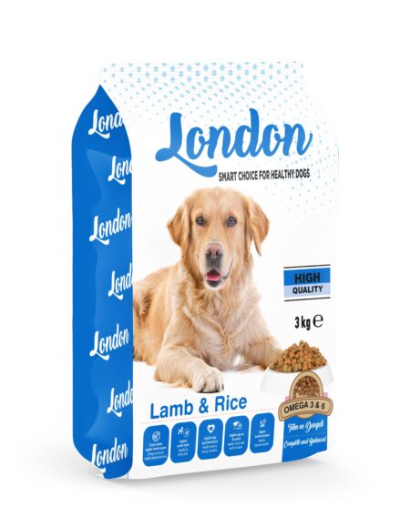 London Kuzu Etli & Pirinçli Yetişkin Köpek Maması 15 Kg