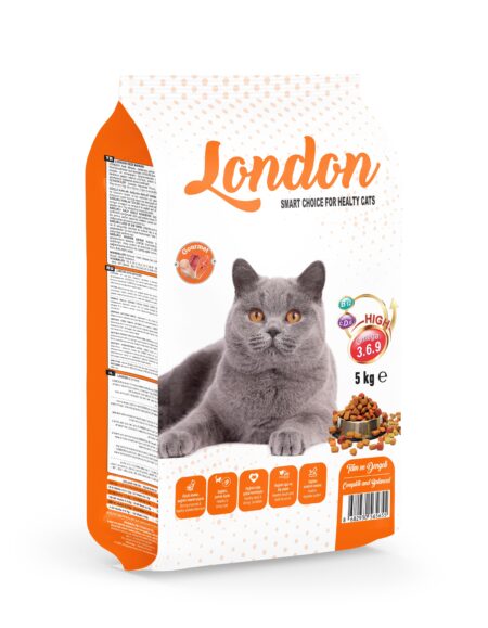 London Yetişkin Kedi Maması Gurme 15 kg (Renkli Taneli)